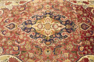 Semi Antique Red Traditional 6'7X10'5 Tabriz Persian Rug