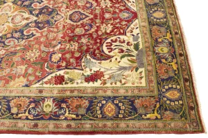 Semi Antique Red Traditional 6'7X10'5 Tabriz Persian Rug