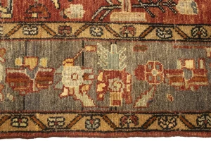 Semi Antique Tribal Rusty Red 6'3X10'5 Hamedan Persian Rug