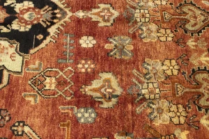 Semi Antique Tribal Rusty Red 6'3X10'5 Hamedan Persian Rug