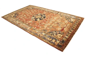 Semi Antique Tribal Rusty Red 6'3X10'5 Hamedan Persian Rug
