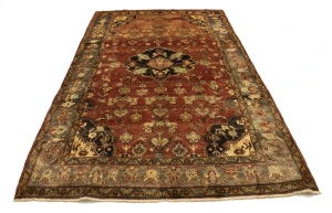 Semi Antique Tribal Rusty Red 6'3X10'5 Hamedan Persian Rug