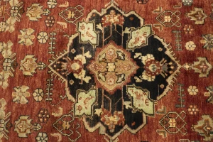 Semi Antique Tribal Rusty Red 6'3X10'5 Hamedan Persian Rug