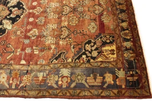 Semi Antique Tribal Rusty Red 6'3X10'5 Hamedan Persian Rug
