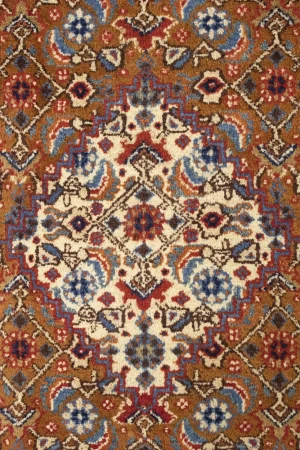 Purple-navy Floral 6'3X9'7 Vintage Oriental Persian Rug