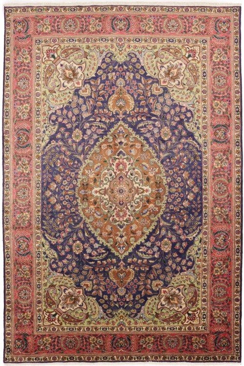 Purple 7X10 Vintage Classic Floral 7X10 Oriental Persian Rug