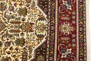 Cream 7X10 Floral Classic Vintage Oriental Persian Rug