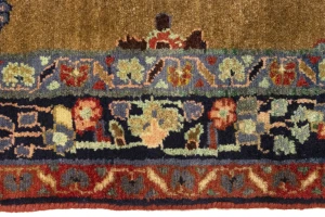 Khaki Tribal 4X7 Vintage Floral Oriental Persian Rug