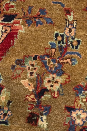 Khaki Tribal 4X7 Vintage Floral Oriental Persian Rug