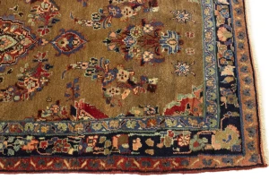Khaki Tribal 4X7 Vintage Floral Oriental Persian Rug