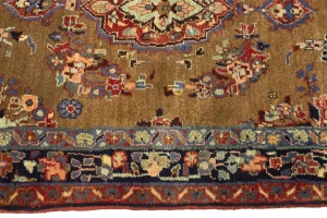 Khaki Tribal 4X7 Vintage Floral Oriental Persian Rug