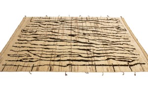 Beige Tribal Modern 6X9 Moroccan Style Oriental Rug