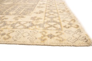 Taupe Floral 4X6 Peshawar Pakistan Rug