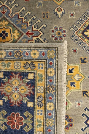 Gray GeometricTribal  8X11 Kazak Pakistan Rug