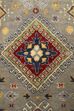 Gray GeometricTribal  8X11 Kazak Pakistan Rug