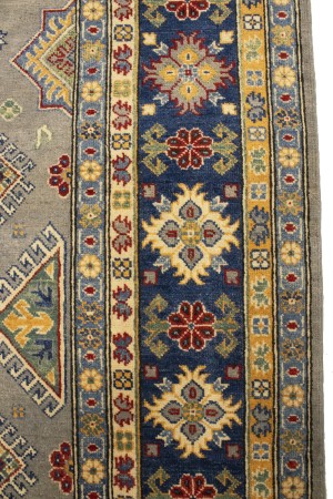 Gray GeometricTribal  8X11 Kazak Pakistan Rug