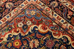 Semi Antique Orange-red Traditional 10X14 Mahal Persian Rug