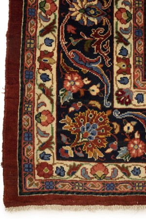 Semi Antique Orange-red Traditional 10X14 Mahal Persian Rug