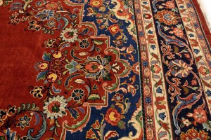 Semi Antique Orange-red Traditional 10X14 Mahal Persian Rug