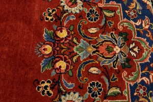 Semi Antique Orange-red Traditional 10X14 Mahal Persian Rug