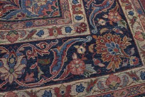 Semi Antique Orange-red Traditional 10X14 Mahal Persian Rug