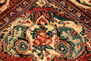 Vintage Orange-red Traditional 10X14 Mahal Persian Rug