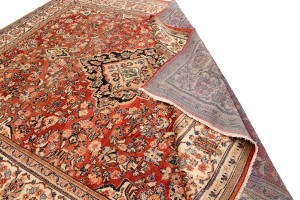 Semi Antique Red Traditional 10X13 Mahal Persian Rug