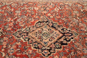 Semi Antique Red Traditional 10X13 Mahal Persian Rug