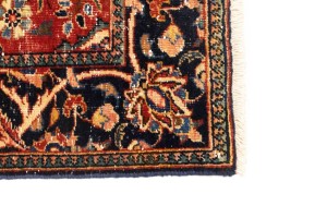 Semi Antique Red Floral 4'6X6'7 Mahal Persian Rug