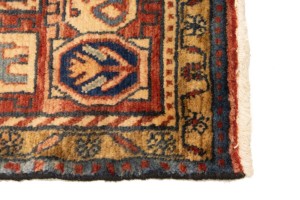 Semi Antique Purple-navy Tribal 5X10 Nahavand Persian Rug