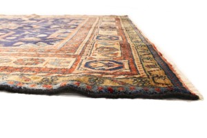 Semi Antique Purple-navy Tribal 5X10 Nahavand Persian Rug
