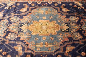 Semi Antique Purple-navy Tribal 5X10 Nahavand Persian Rug
