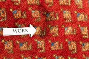 Vintage Tribal Red 3'6X5 Botemir Persian Rug