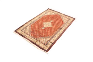 Vintage Tribal Red 3'6X5 Botemir Persian Rug