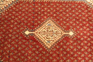 Vintage Tribal Red 3'6X5 Botemir Persian Rug