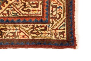 Vintage Tribal Red 3'6X5 Botemir Persian Rug