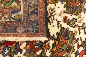 Vintage Floral Tribal 3X5 Karajeh Persian Rug