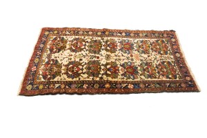 Vintage Floral Tribal 3X5 Karajeh Persian Rug