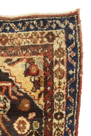 Vintage Floral Tribal 3X6 Hamedan Persian Rug