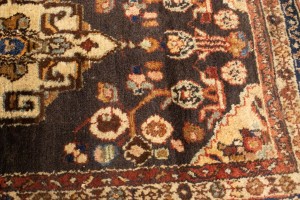 Vintage Floral Tribal 3X6 Hamedan Persian Rug