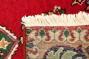 Vintage Floral Red 3X4'6 Tabriz Persian Rug