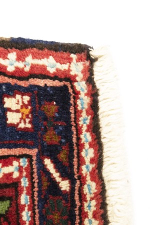 Vintage Floral Tribal 1'7X2'6 Karajeh Persian Rug
