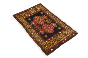 Vintage Tribal Geometric 2X3 Heriz Persian Rug