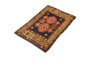 Vintage Tribal Geometric 2X3 Heriz Persian Rug