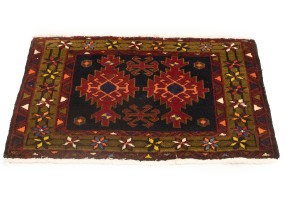 Vintage Tribal Geometric 2X3 Heriz Persian Rug