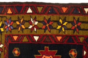 Vintage Tribal Geometric 2X3 Heriz Persian Rug