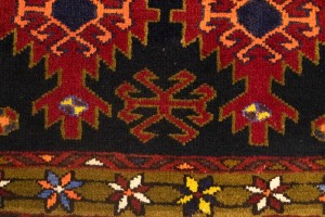 Vintage Tribal Geometric 2X3 Heriz Persian Rug