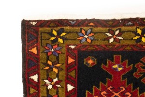Vintage Tribal Geometric 2X3 Heriz Persian Rug