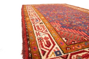 Vintage Purple Tribal 2'9X4'3 Tajabad Persian Rug