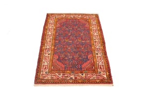 Vintage Purple Tribal 2'9X4'3 Tajabad Persian Rug